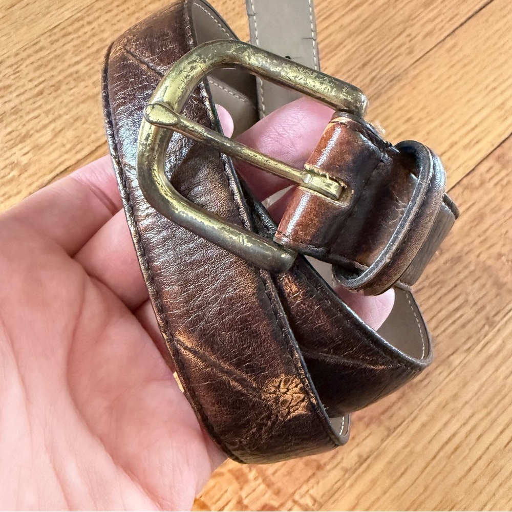 Oaktree genuine leather embossed belt